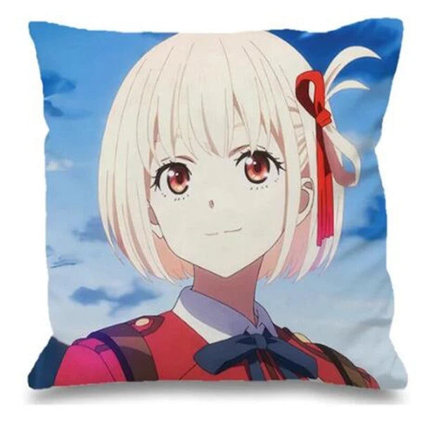 Decorative Cushions for Sofa Cover for Lycoris Recoil Bedroom Bed Pillowcase