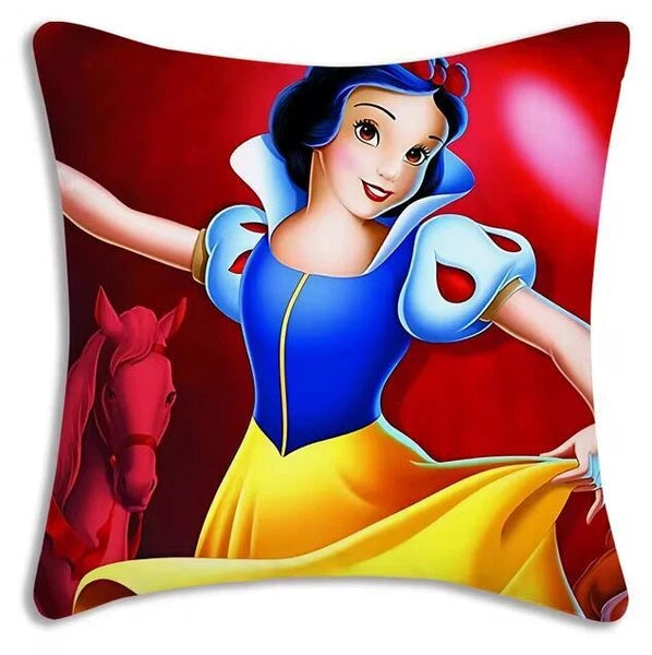 Anime princess Pillow Cover Sofa Decor Home Print Short Plush Cute Cushion Cover