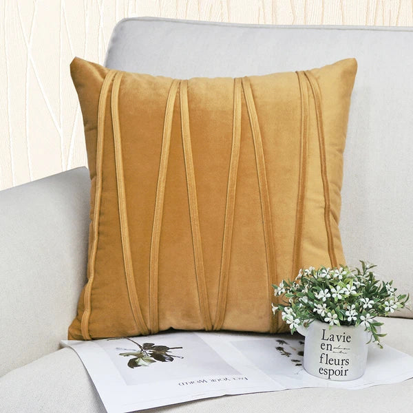 Soft Velvet Striped Decorative Pillows Throw Pillow Cover Cases Home Sofa Seat