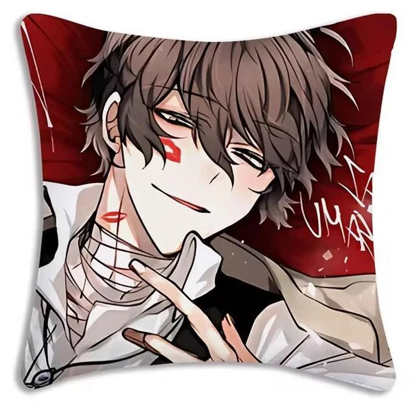 Bungou Stray Dogs Pillow Covers Sofa Decorative Home Printing Cute Cushion Cover