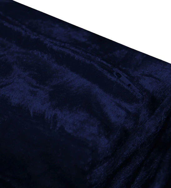 Mv35 R-Blue Crush Velvet Sofa Seat Patio Bench Box Cushion Bolster Cover/Runner