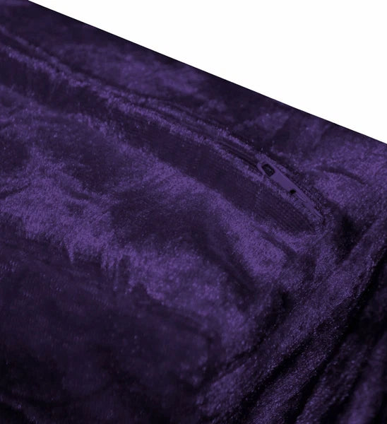 Mv29 Voilet Crush Velvet Sofa Seat Patio Bench Box Cushion Bolster Cover/Runner