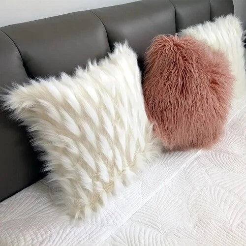 Soft Fur Plush Cushion Cover Luxury Home Decor Pillow Covers Sofa Bed Decorative
