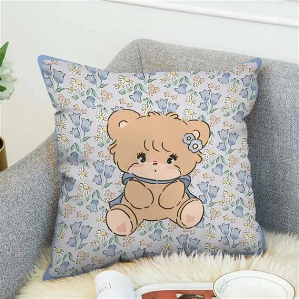 Anime Cartoon Mikko Illustrations Print Cushion Cover Sofa Home Decor Pillowcase