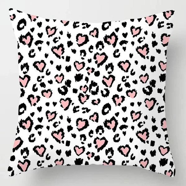 Pink Feather Pillowcase Decorative Sofa Cushion Case Bed Pillow Cover Home Decor