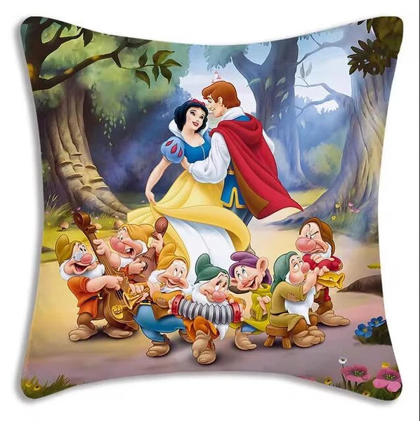 Anime princess Pillow Cover Sofa Decor Home Print Short Plush Cute Cushion Cover