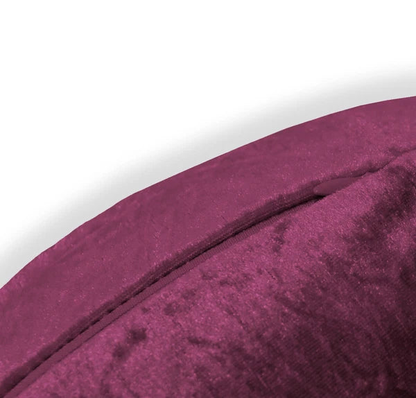 Mv13 Red-purple Crush Velvet Sofa Seat Patio Bench Cushion Bolster Cover/Runner
