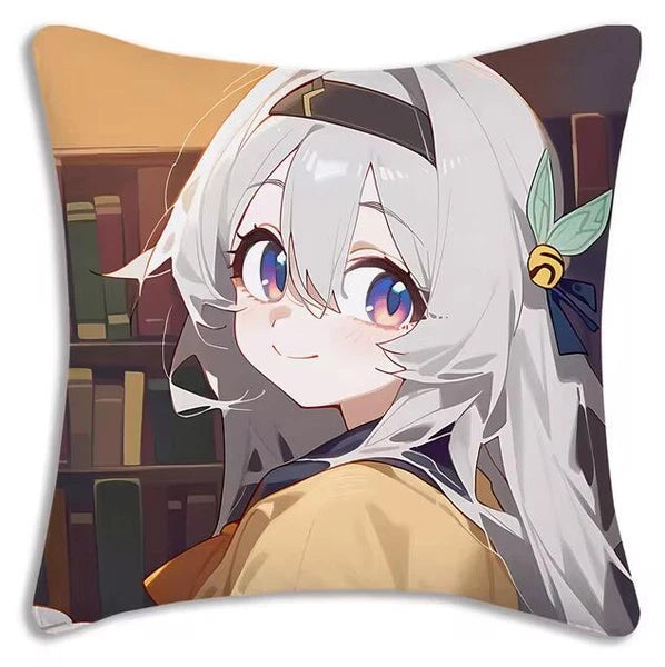 Star Rail Anime Pillow Cover Cartoon Sofa Decorative Home Printing Cushion Cover