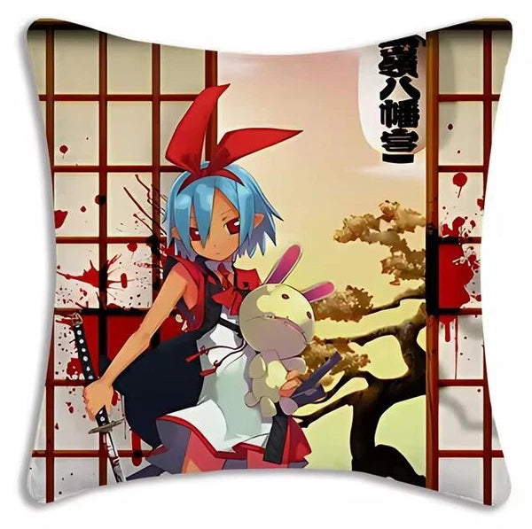 Black Eevee Throw Pillow Covers Cartoon Sofa Decor Home Printing Cushion Cover