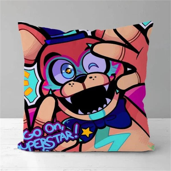 Pillow Covers Decorative Sofa Printing Home Cute Fnaf Short Plush Cushion Cover