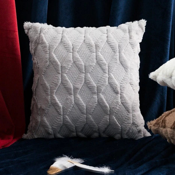 Throw Pillow Cushion Cover Decor Fur Remove Sofa Plush Case Home Fluffy Soft Bed