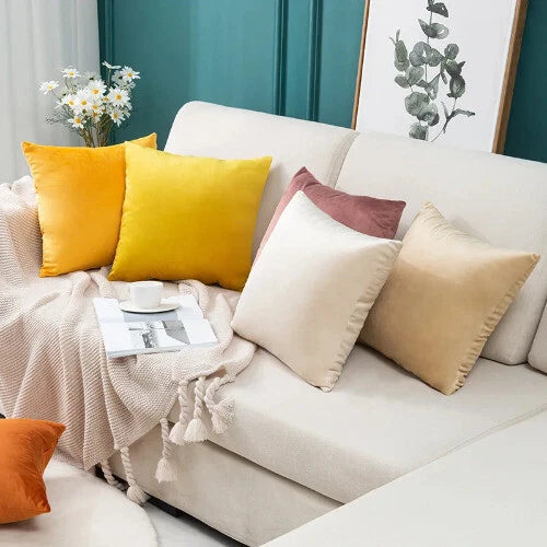 Velvet Cushion Cover Pillowcase Office Sofa Cushion Cover Home Decoration