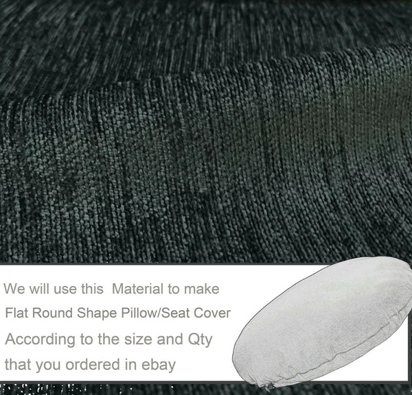 Wn21 Dark Gray Chenille Sofa Seat Patio Bench Box Cushion Bolster Cover/Runner