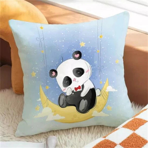 Panda Decorative Decor Short Plush Cushion Cover Pilow Cases Throw Sofa Anime