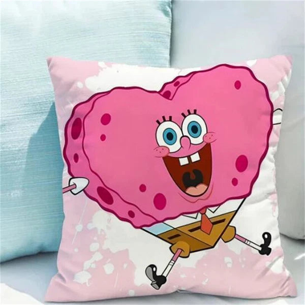 Decor S-Spongebob for Pillowcases Sofa Cushions Covers Home Decor Short Plush