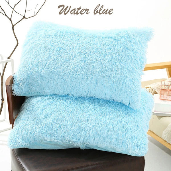 Long Fluffy Plush Throw Pillow Cases Shaggy Sofa Bed Cushion Cover 50x70cm