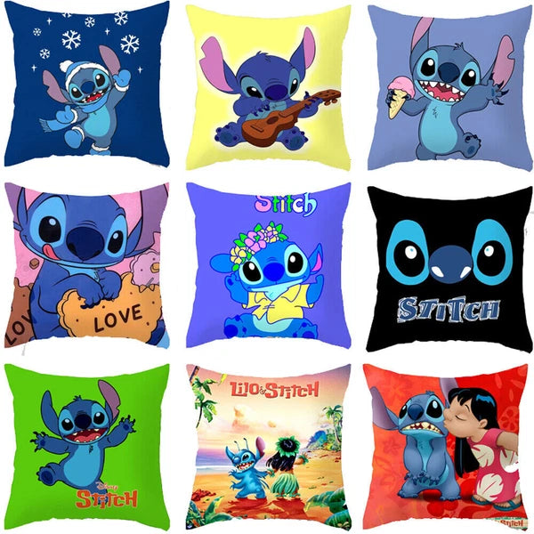 Lilo Stitch 3D Cushion Cover Throw Pillow Case Home Sofa Bed Decor Gift 45*45CM