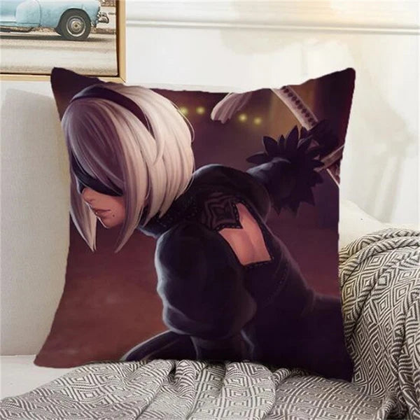 Nier Automata Pillowcases for Sofa Cushions Custom Decor Home Pillows Covers