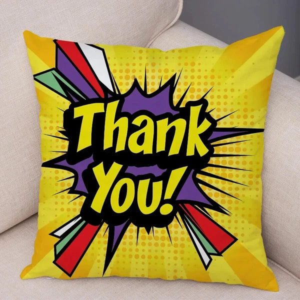Pop Art Cushion Cover Polyester Cotton Pillowcase Sofa Chair Bed Pillow Cover