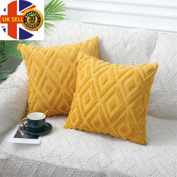 Throw Pillow Case for Sofa Bed Pillow Cover Living Room Plush Cushion Cover Slee