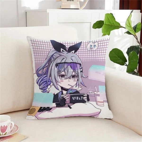 Silver Wolf Kafka Sofa Cushion Covers Honkai Star Rail Pillowcase House Decor