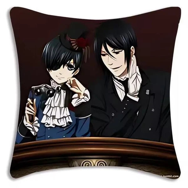 Cartoon Anime Manga Butler Pillow Covers Sofa Decor Home Printing Cushion Cover