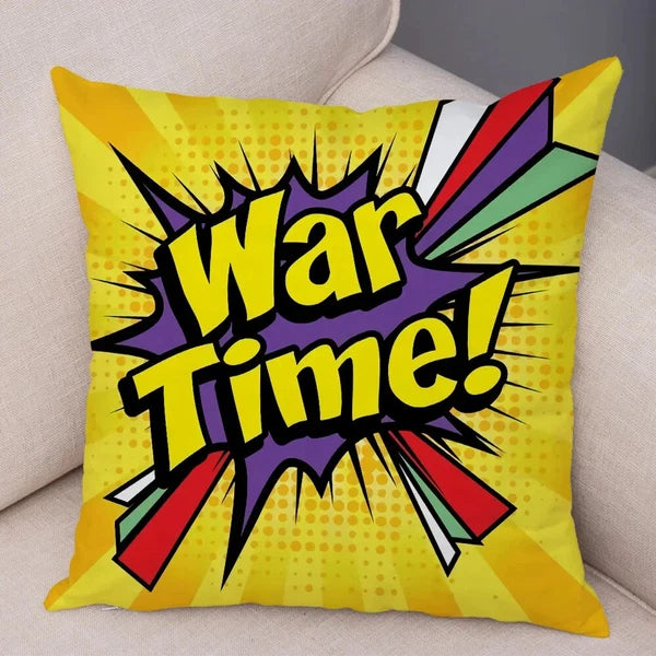 Pop Art Cushion Cover Polyester Cotton Pillowcase Sofa Chair Bed Pillow Cover