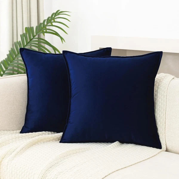 Throw Pillow Covers Pack of 2 Soft Decorative Square Cushion Covers for Couch