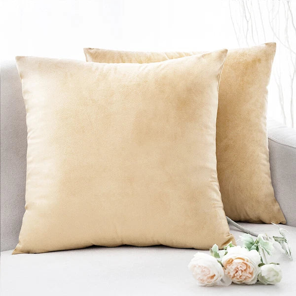 UK 16" 18" 20" 22" 24" Velvet Cushion Cover Pillow Case Home Sofa Bed Decor