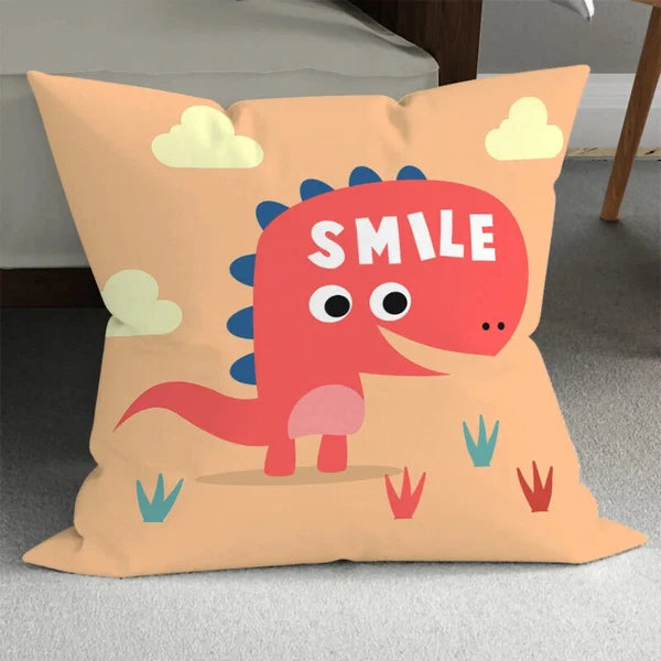 Home Room Gift Sofa Bed Chair Pillowcase Cartoon Dinosaur Pillowcase Cute