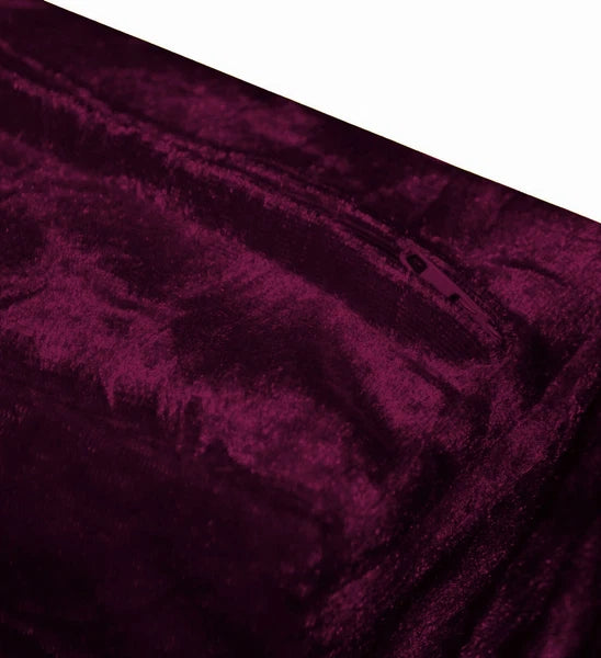 Mv31 Wi-Red Crush Velvet Sofa Seat Patio Bench Box Cushion Bolster Cover/Runner