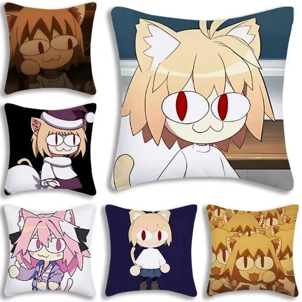 Neco Arc Pillow Covers Cartoon Sofa Decorative Home Printing Cute Cushion Cover