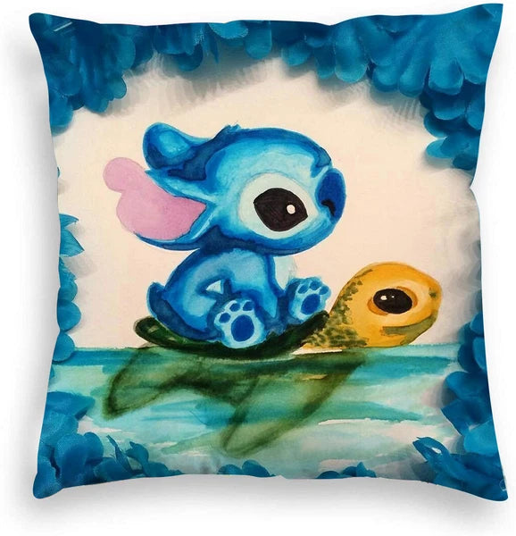 Lilo Stitch 3D Cushion Cover Throw Pillow Case Home Sofa Bed Decor Gift 45*45CM