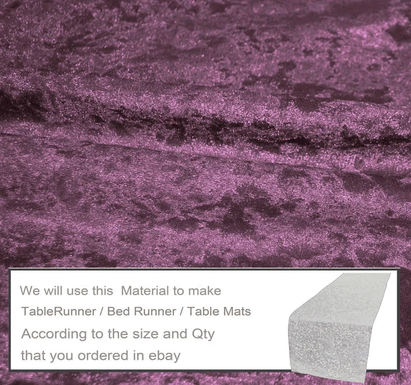 Mv07 Purple Crush Velvet Sofa Seat Patio Bench Box Cushion Bolster Cover/Runner