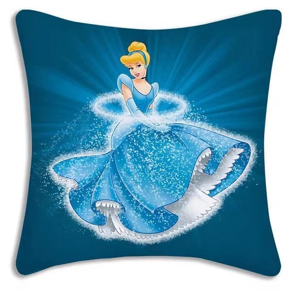 Cartoon Cinderella Pillow Cover Sofa Decorative Home Printing Cute Cushion Cover