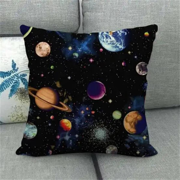 Planet Space Galaxy Planet Pillow Case Home Decorative Cushions for Sofa Room