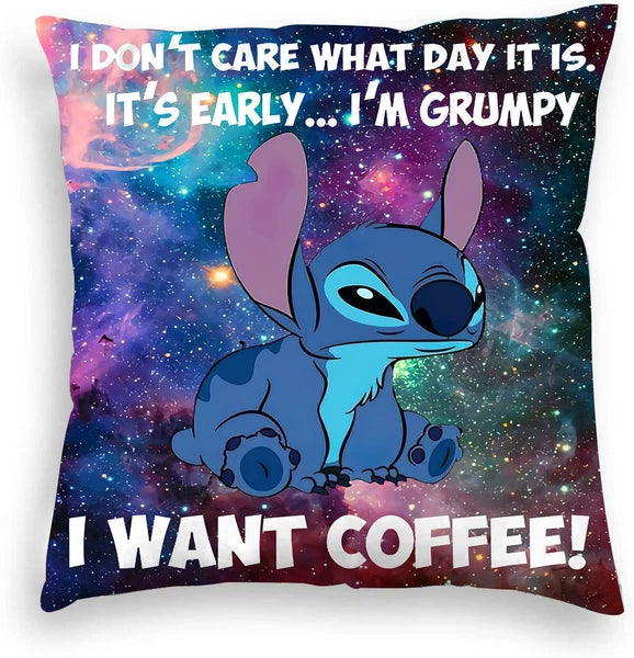 Lilo Stitch 3D Cushion Cover Throw Pillow Case Home Sofa Bed Decor Gift 45*45CM