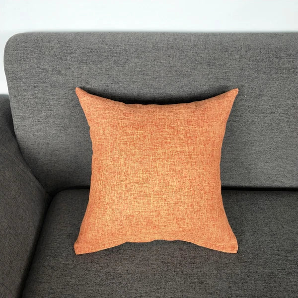 1PC Pillowcase Cushion Cover Throw Waist Pillow Case Cotton Linen Sofa Couch Bed