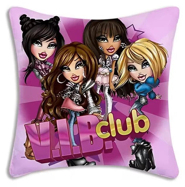 Bratz Doll Pillow Cover Cartoon Sofa Decorative Home Printing Cute Cushion Cover
