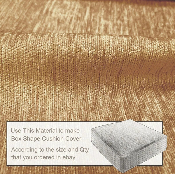 Wn15 Khaki Tan Chenille Sofa Seat Patio Bench Box Cushion Bolster Cover/Runner