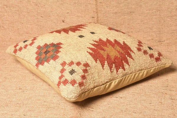 Handmade Jute Wool Kilim Cushion Cover Pillow Covers Pillow Case 45 Cm 3 Pcs