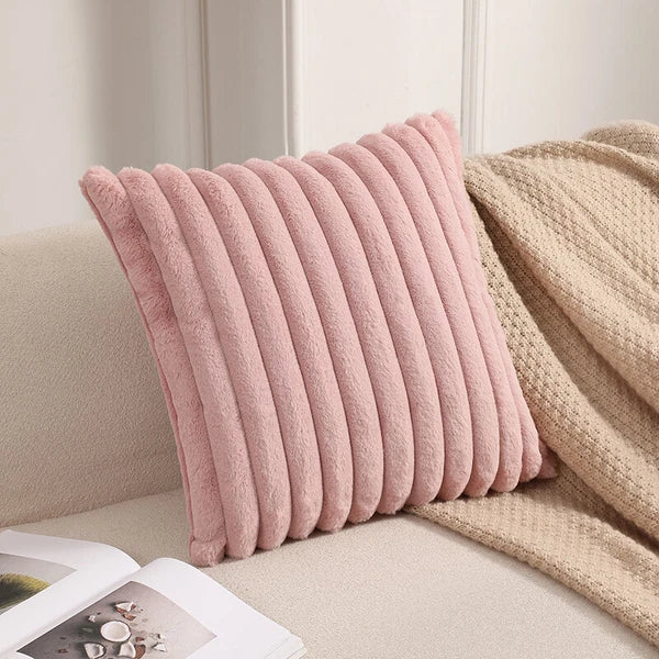 16" 18" 20" 22" 24" Plush Velvet Cushion Cover Sofa Bed Soft Plain Pillow Case