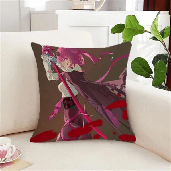 Silver Wolf Kafka Sofa Cushion Covers Honkai Star Rail Pillowcase House Decor