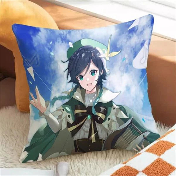 Genshin Impact Decor Cushion Cover Pilow Cases Cushion Home Decor Car Sofa