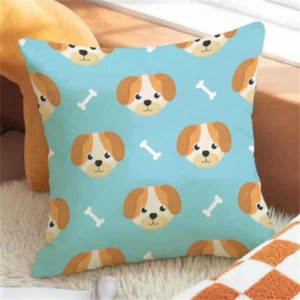Cartoon Dog Pillowcases for Pillows Cushion Cover Pillowcase Car Sofa Fall Decor