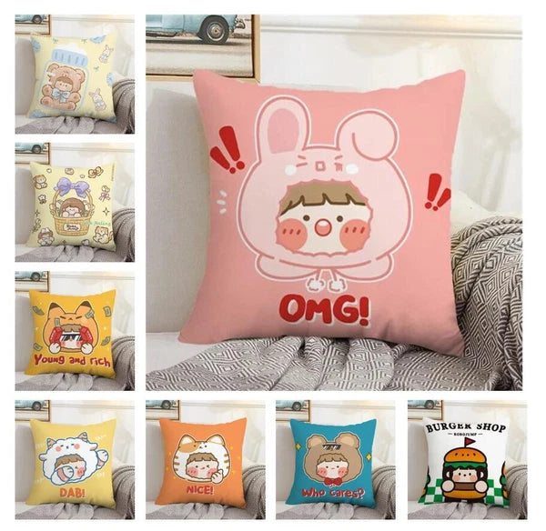 Cushions Home Decor Rorojump Pillow Cover Pillowcase for Cushion Sofa Anime
