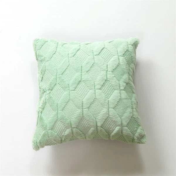 Pillow Cover Plush Solid Nordic Cushion Cover Living Room Sofa Home Decorations