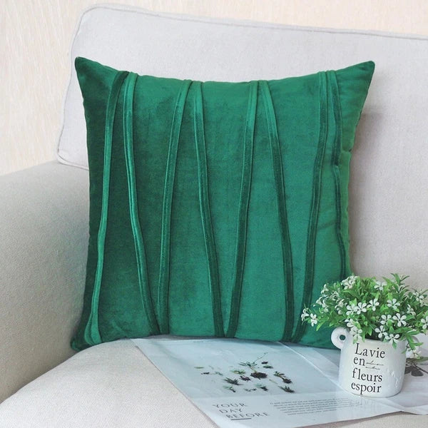 Soft Velvet Striped Decorative Pillows Throw Pillow Cover Cases Home Sofa Seat