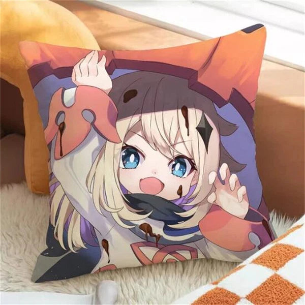 Genshin Impact Pillowcase Throw Pillow Cushion Cover Home Car Decoration Sofa