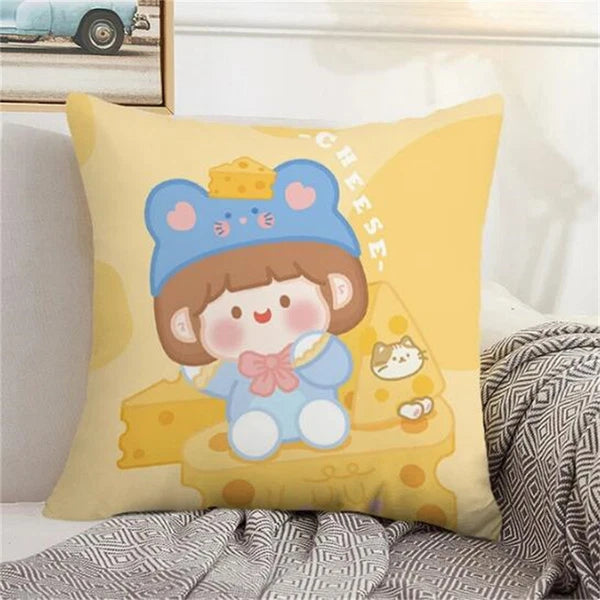 Home Decor Rorojump Pillow Cover Pillowcases for Cushion Covers Sofa Anime